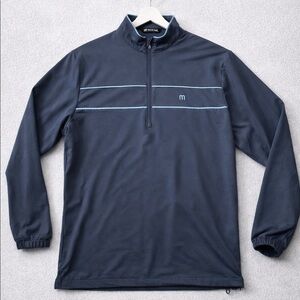 Travis Mathew Navy Quarter-Zip Pullover – Size XL